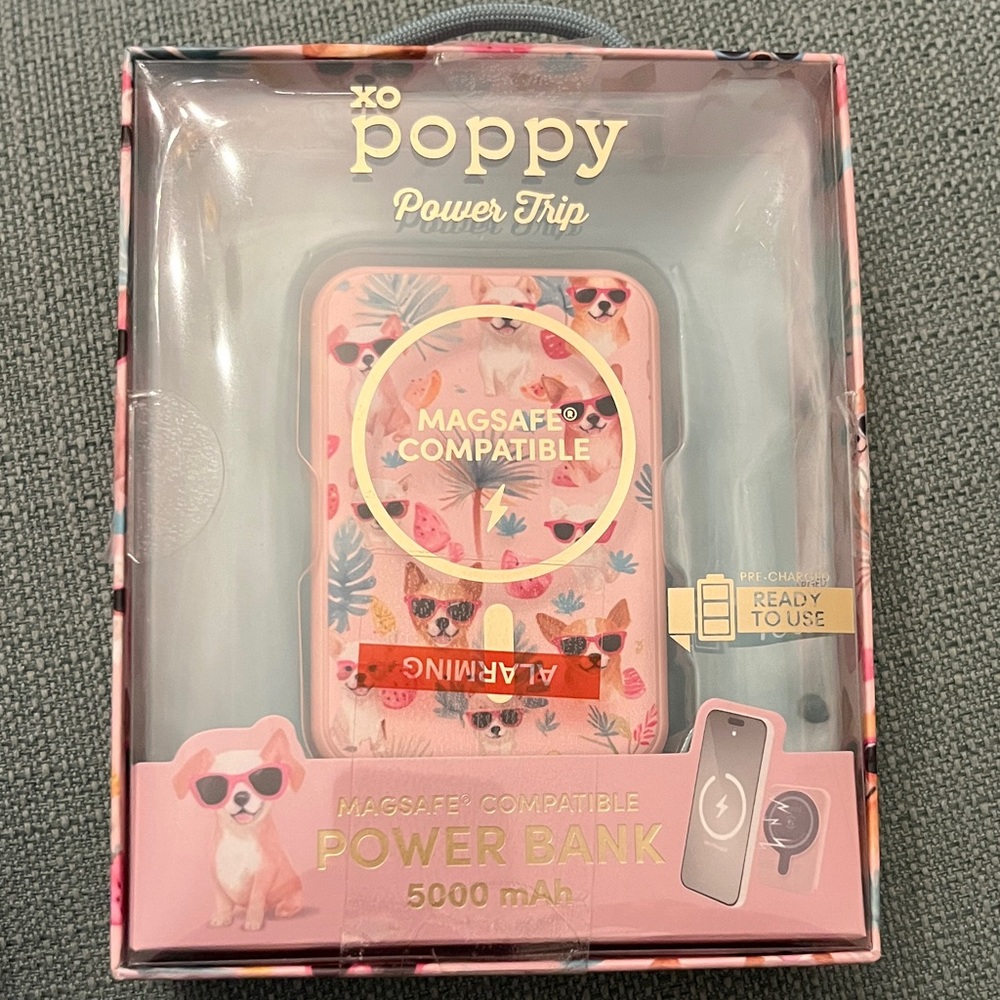 Do Poppy Power Trip Pink Puppies Power Bank - 5000 mAh
